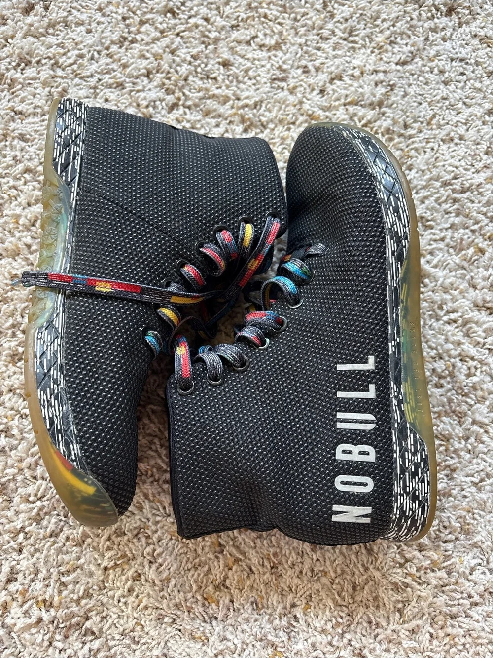 NOBULL Shoes High-Top Trainers Multi Color Black SuperFabric M 6 W 7.5